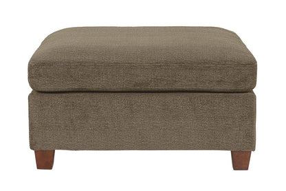 Contemporary 1pc OTTOMAN Tan Color Chenille Fabric Modular Corner wedge Sofa Living Room Furniture - 1st Choice Furniture Direct