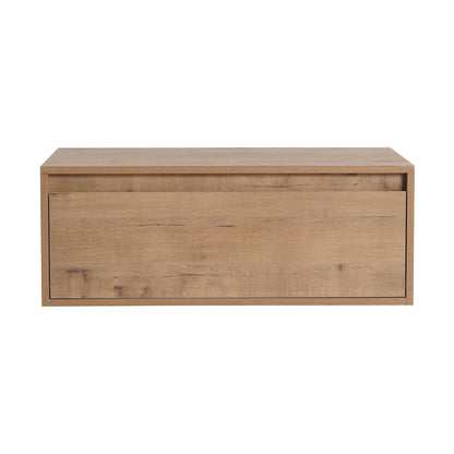 Contemporary 30' Bathroom Cabinet with Soft Close Drawer in Imitative Oak Finish - Excluding Sink - 1st Choice Furniture Direct