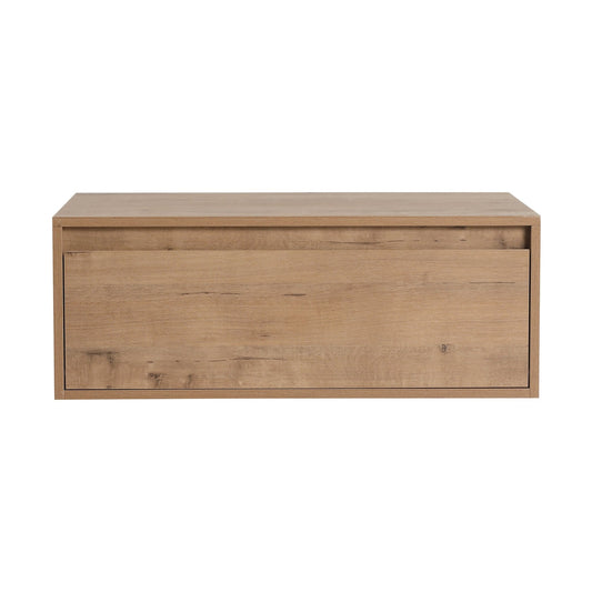 Contemporary 30' Bathroom Cabinet with Soft Close Drawer in Imitative Oak Finish - Excluding Sink - 1st Choice Furniture Direct