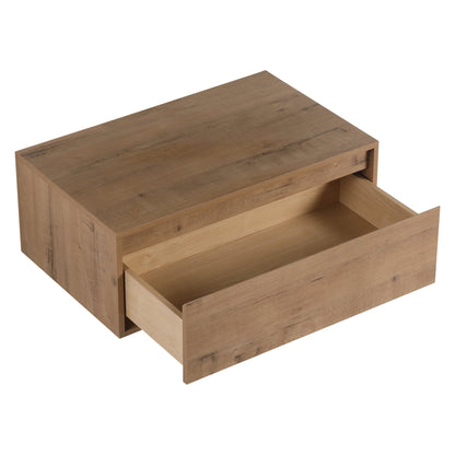 Contemporary 30' Bathroom Cabinet with Soft Close Drawer in Imitative Oak Finish - Excluding Sink - 1st Choice Furniture Direct