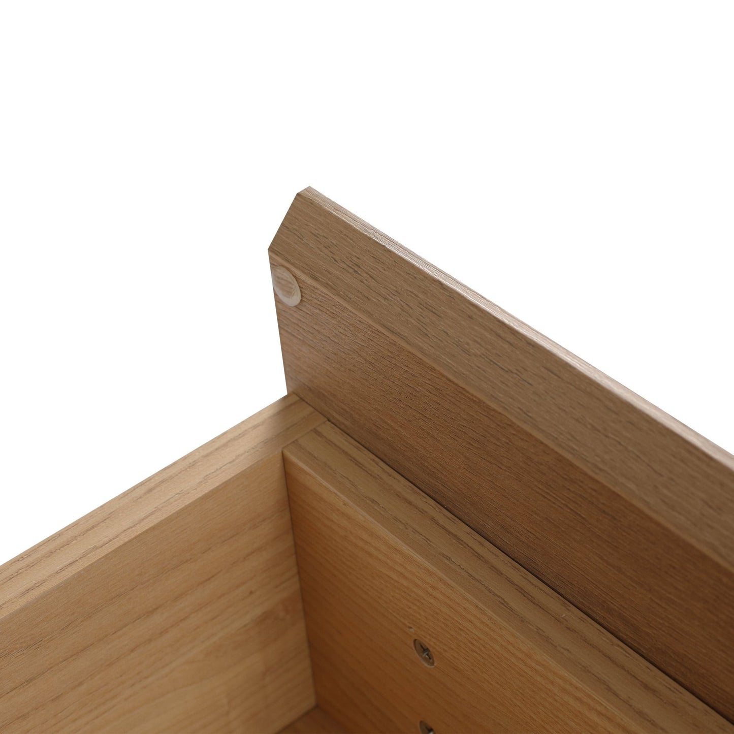 Contemporary 30' Bathroom Cabinet with Soft Close Drawer in Imitative Oak Finish - Excluding Sink - 1st Choice Furniture Direct