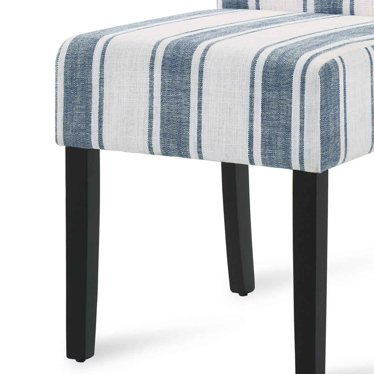 Contemporary Blue Upholstered Dining Chair Set of 2 - 1st Choice Furniture Direct