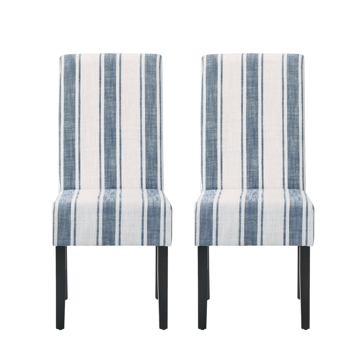 Contemporary Blue Upholstered Dining Chair Set of 2 - 1st Choice Furniture Direct