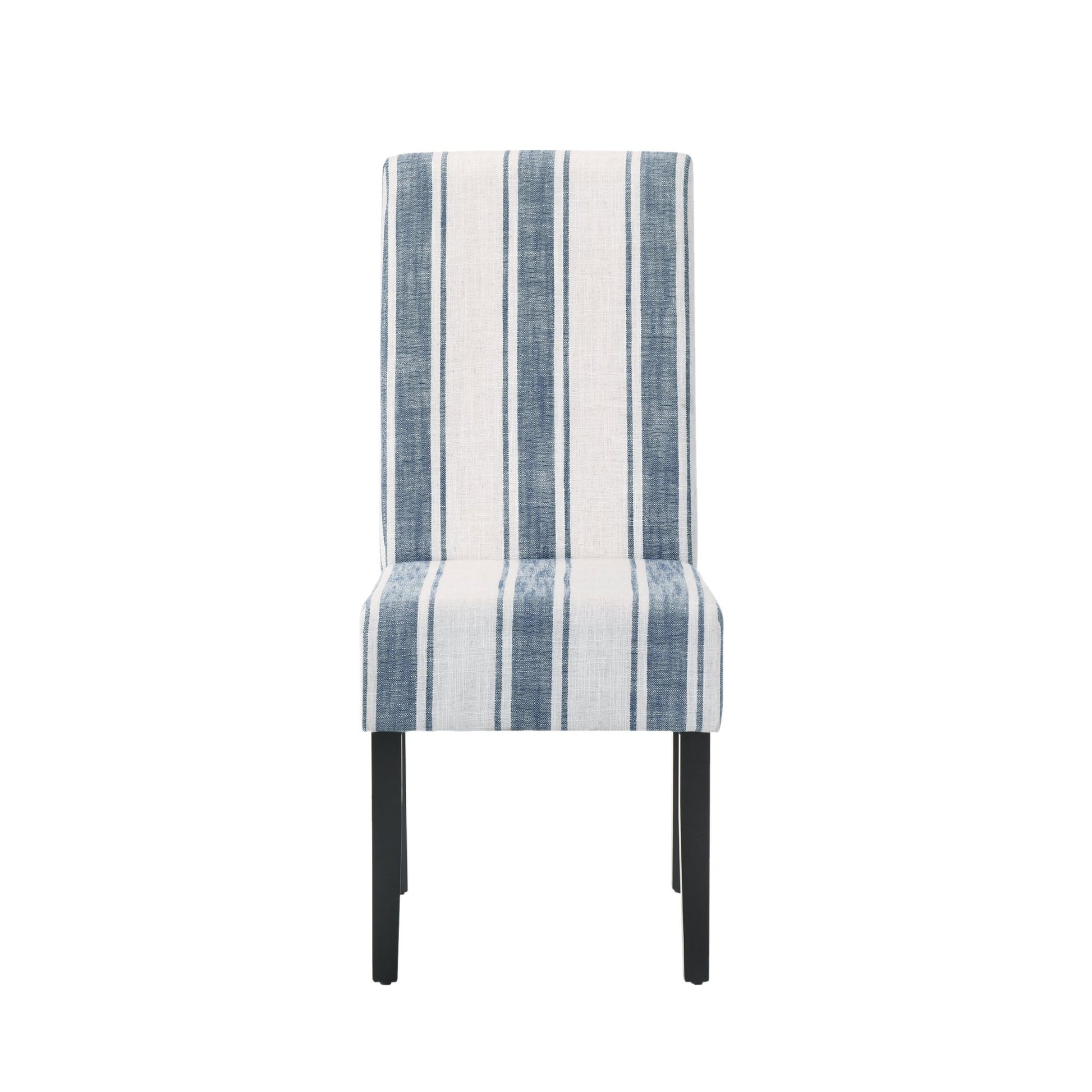 Contemporary Blue Upholstered Dining Chair Set of 2 - 1st Choice Furniture Direct