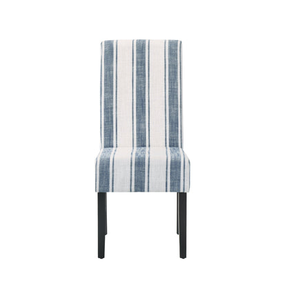 Contemporary Blue Upholstered Dining Chair Set of 2 - 1st Choice Furniture Direct