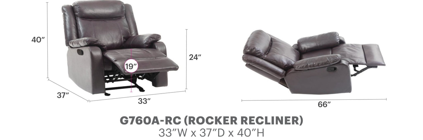 Contemporary Dark Brown Recliner Chair - 1st Choice Furniture Direct