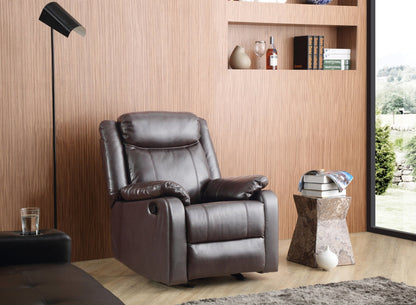 Contemporary Dark Brown Recliner Chair - 1st Choice Furniture Direct