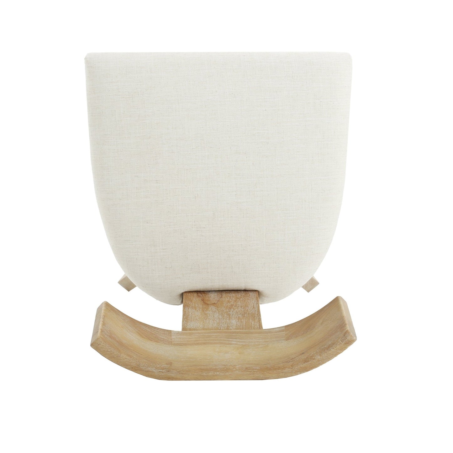 Contemporary Fabric Upholstered Side Dining Chairs Set of 2 with Curved Back in Beige - 1st Choice Furniture Direct