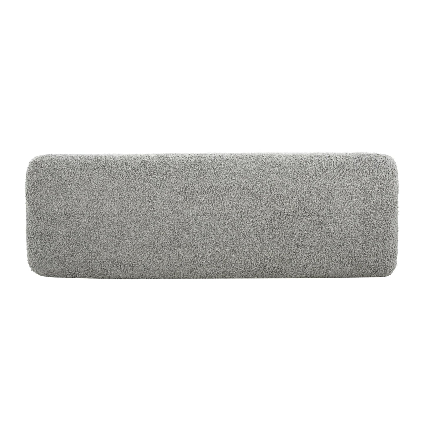 Contemporary Grey Ottoman with Foam Cushion and Durable Upholstery - 1st Choice Furniture Direct