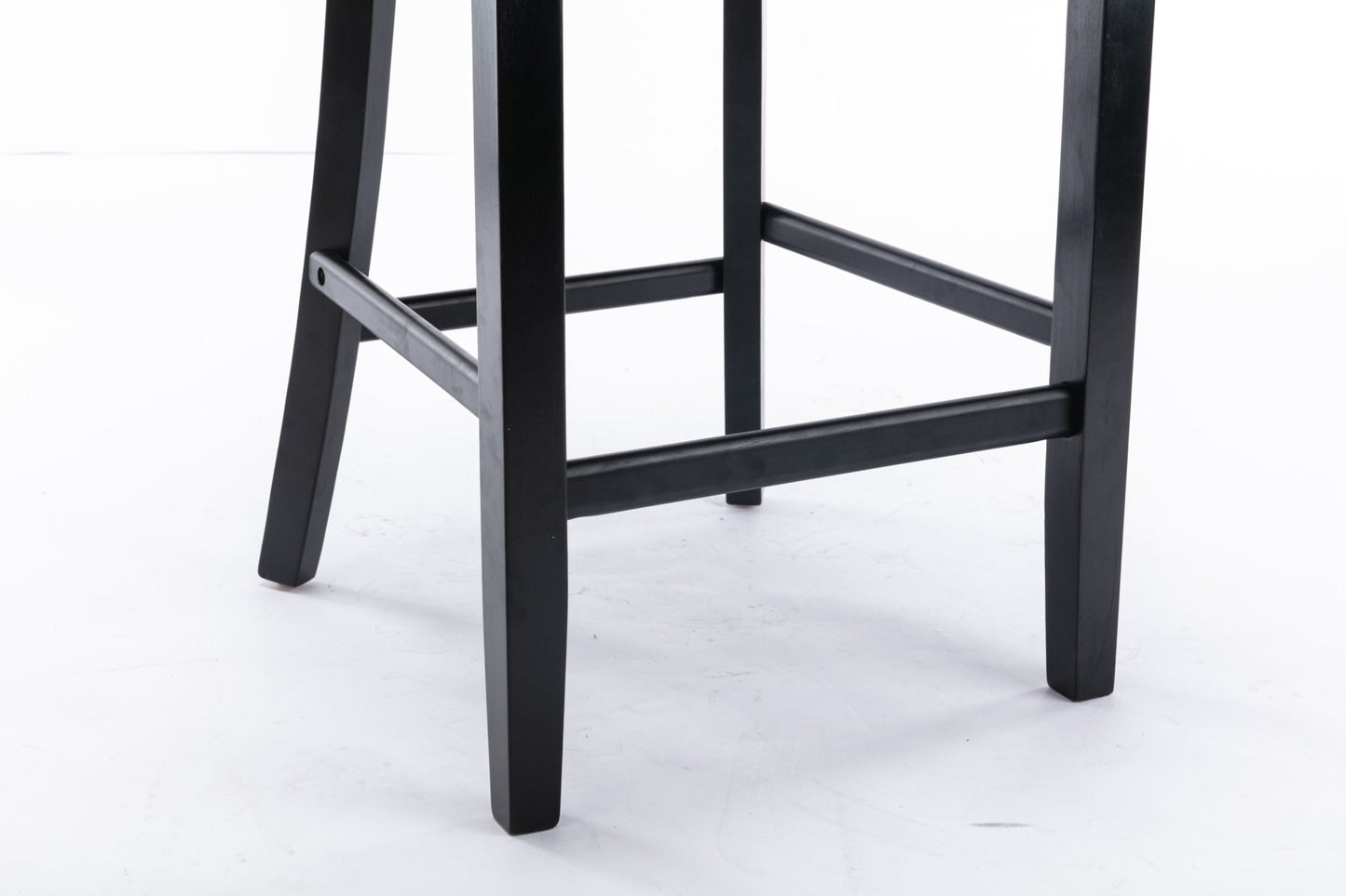 Contemporary Velvet Upholstered Barstools with Button Tufted Decoration and Wooden Legs, and Chrome Nailhead Trim, Leisure Style Bar Chairs,Bar stools, Set of 2 (Gray),SW1902GY - 1st Choice Furniture Direct