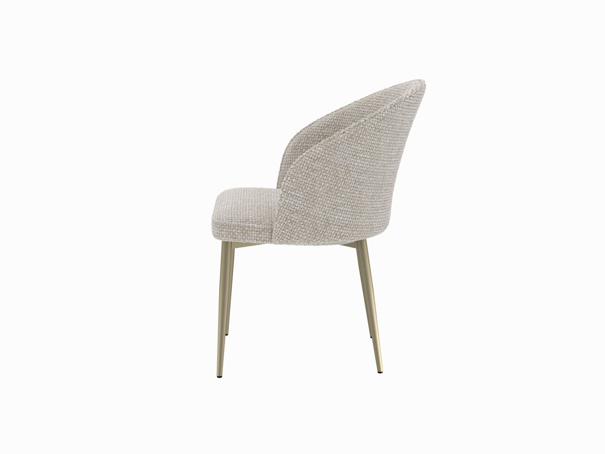 Cora Champagne Fabric Side Chair (Set of 2) - 1st Choice Furniture Direct