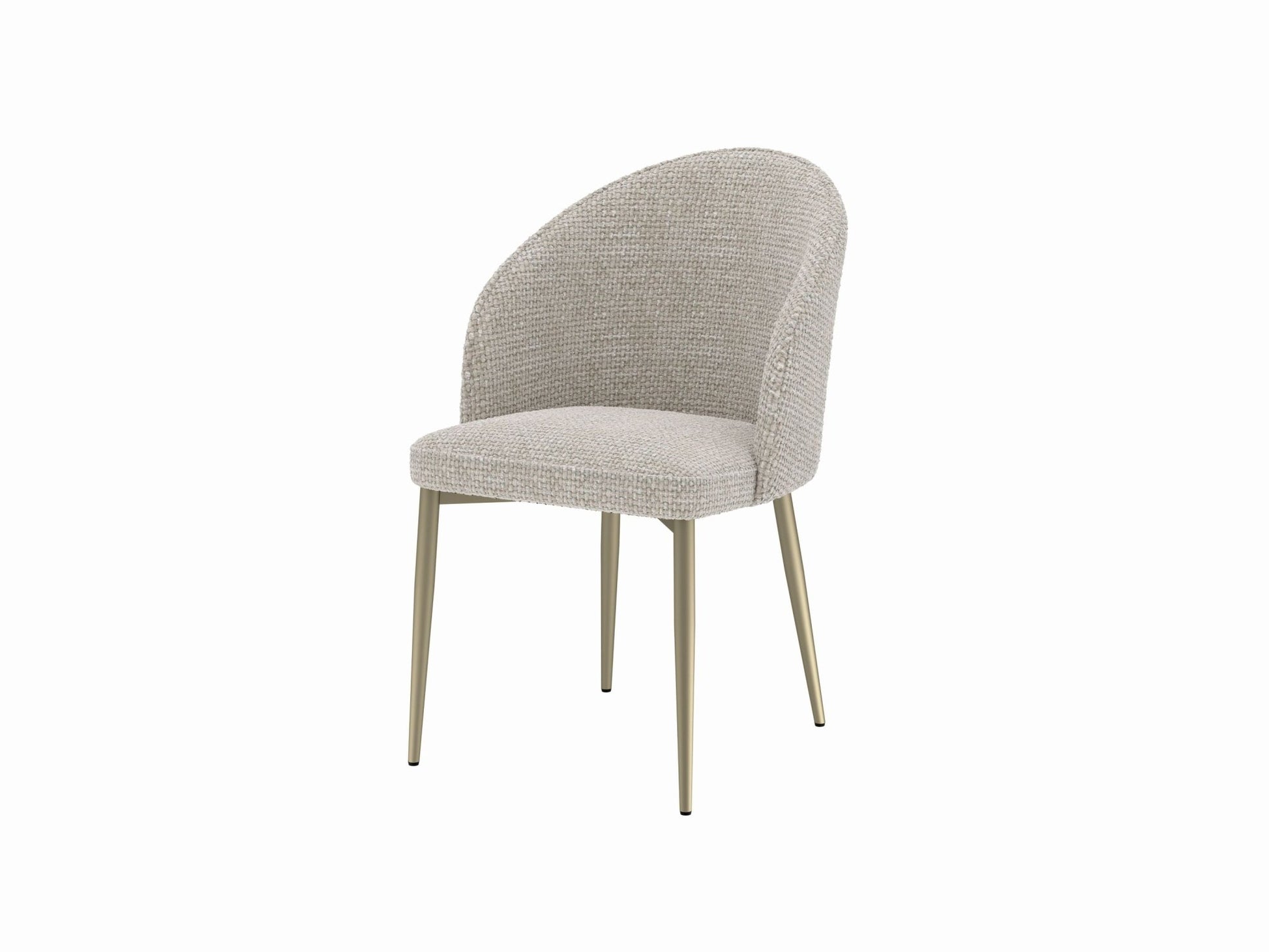 Cora Champagne Fabric Side Chair (Set of 2) - 1st Choice Furniture Direct
