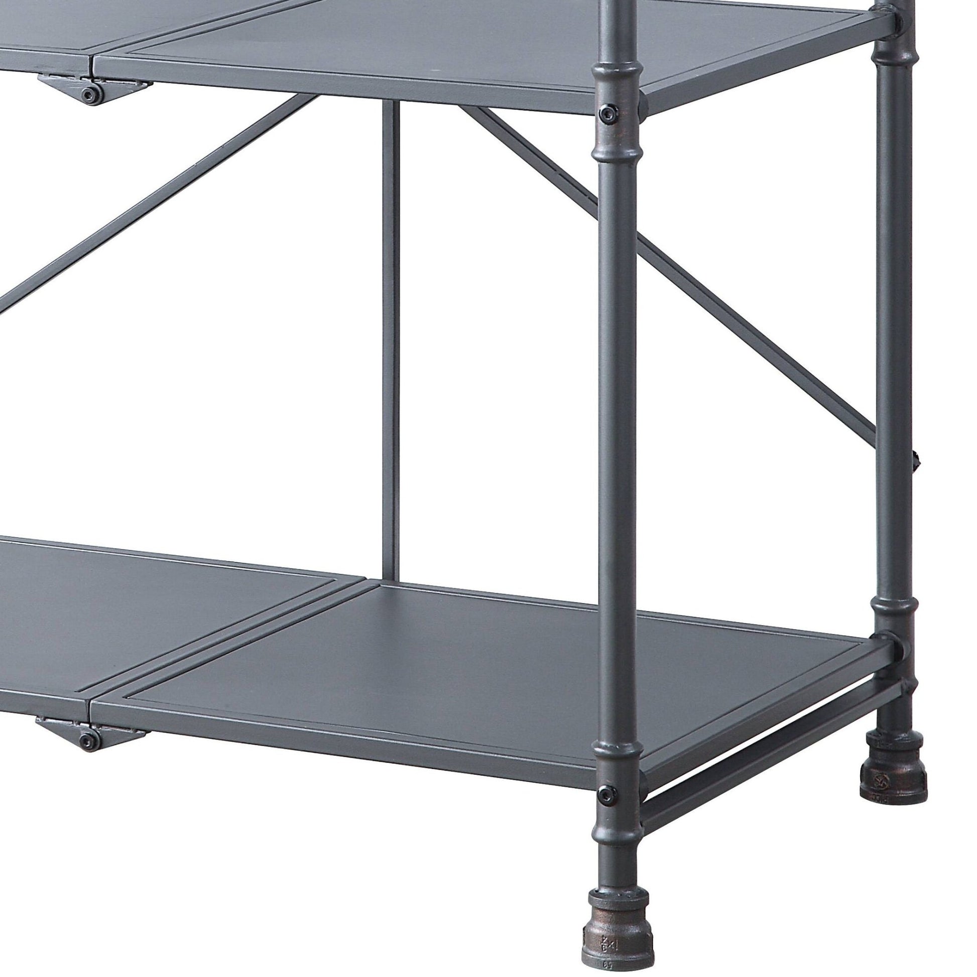 Cordelia Sandy Black, Dark Bronze Hand - Brushed Finish Console Table - 1st Choice Furniture Direct