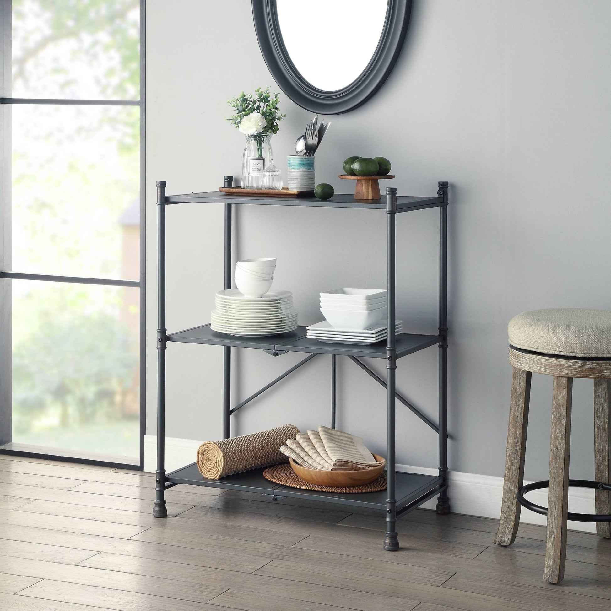 Cordelia Sandy Black, Dark Bronze Hand - Brushed Finish Console Table - 1st Choice Furniture Direct