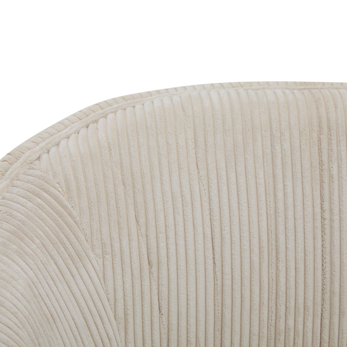 Corduroy Recessed Arm Loveseat(Beige+Walnut - 65780) - 1st Choice Furniture Direct