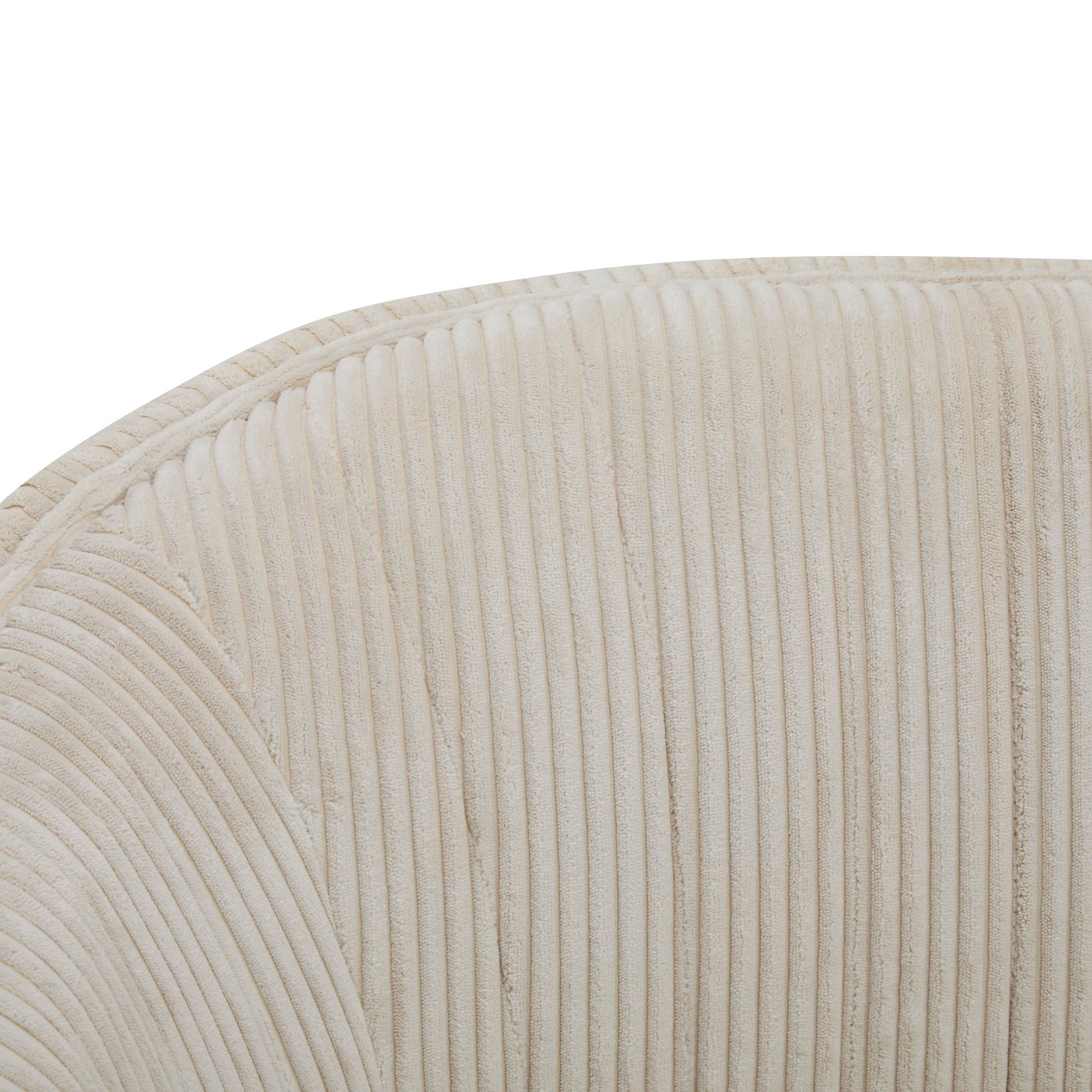 Corduroy Recessed Arm Loveseat(Beige+Walnut - 65780) - 1st Choice Furniture Direct