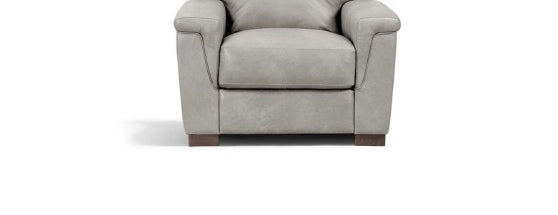 Cornelia Beige Leather Chair - 1st Choice Furniture Direct
