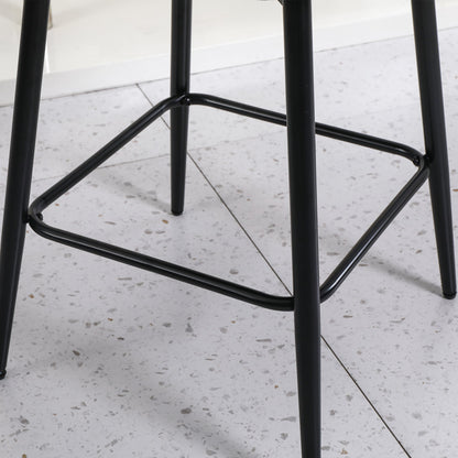 Counter Height Swivel Bar Stools Set of 2, 360° Swivel Upholstered Barstools with Back and Metal Legs, 25.6' Seat Height,Counter Stools for Kitchen Island and Pub,Linen Cloth,Off White Linen. - 1st Choice Furniture Direct