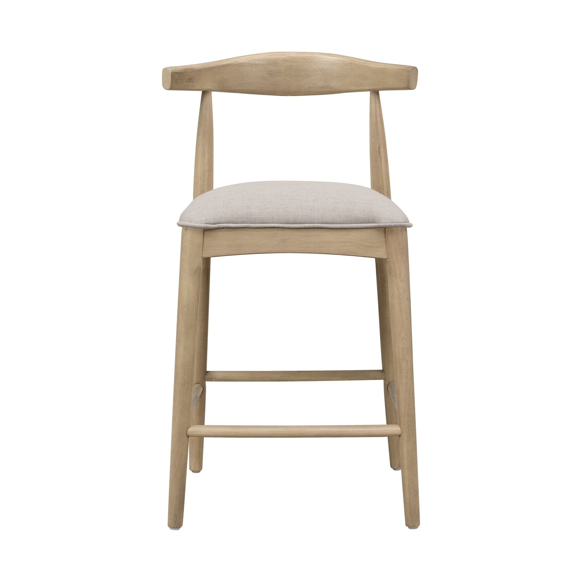 COUNTER STOOL IN PEBBLE FABRIC (SET OF 2) - 1st Choice Furniture Direct