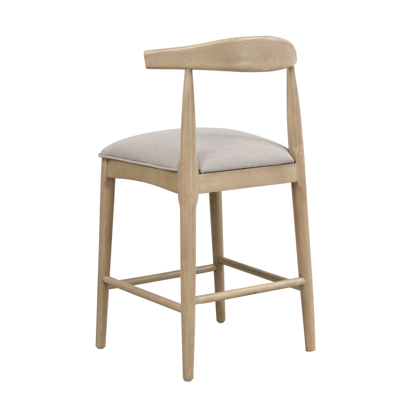 COUNTER STOOL IN PEBBLE FABRIC (SET OF 2) - 1st Choice Furniture Direct