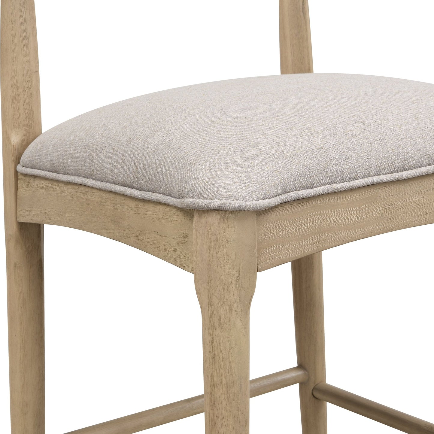 COUNTER STOOL IN PEBBLE FABRIC (SET OF 2) - 1st Choice Furniture Direct