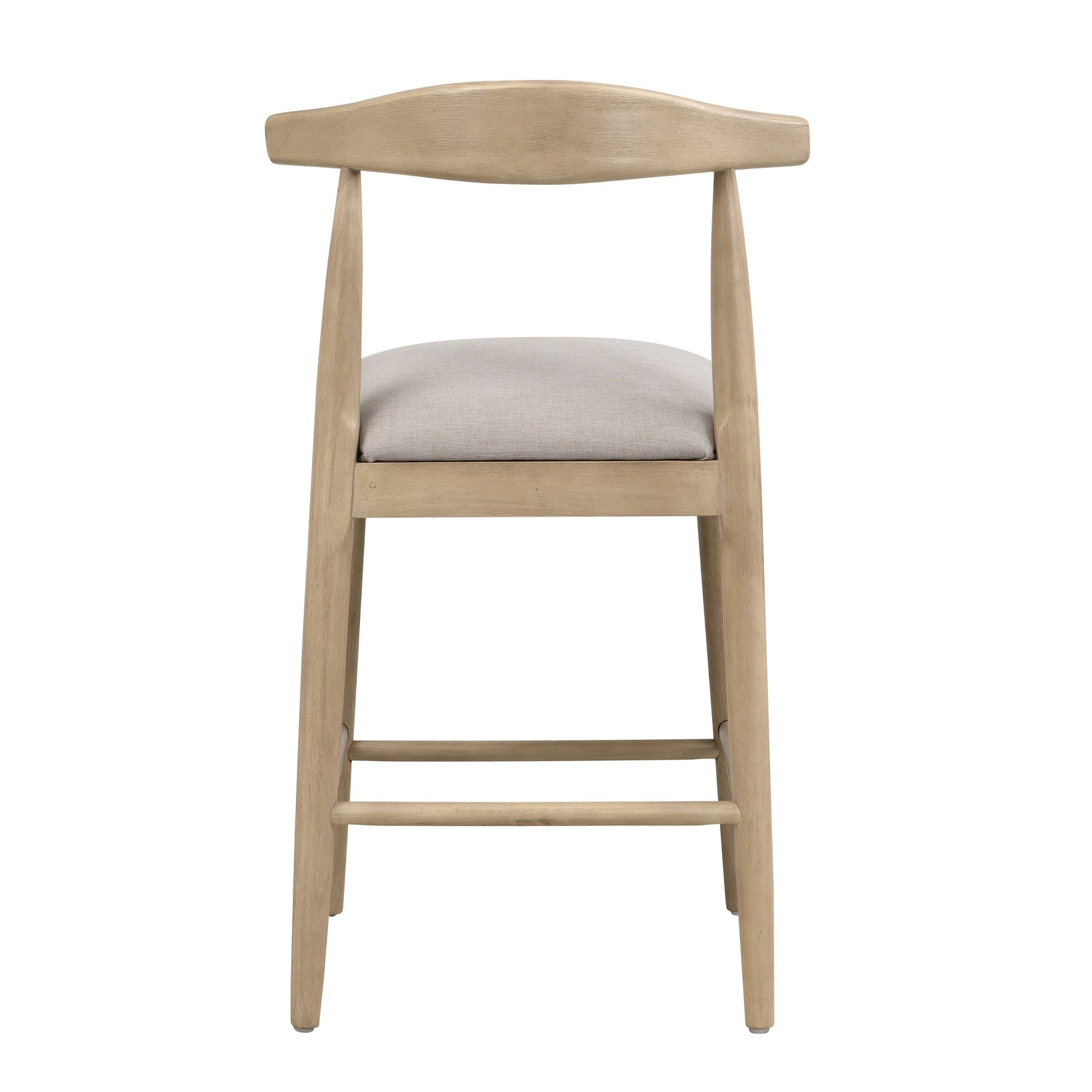 COUNTER STOOL IN PEBBLE FABRIC (SET OF 2) - 1st Choice Furniture Direct