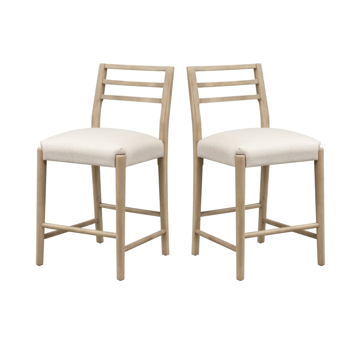 COUNTER STOOL WITH LADDER BACK (SET OF 2) - 1st Choice Furniture Direct