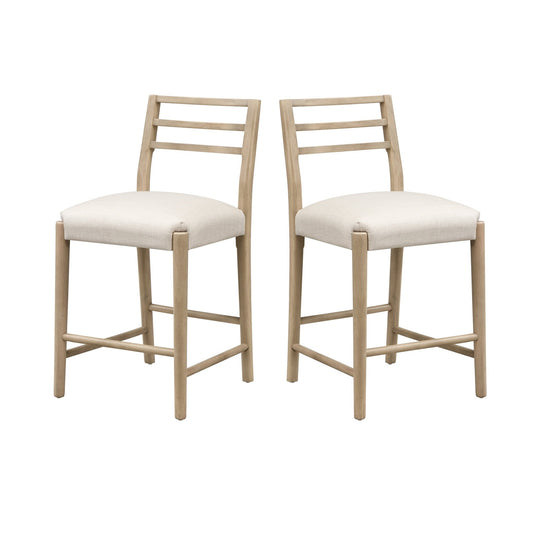 COUNTER STOOL WITH LADDER BACK (SET OF 2) - 1st Choice Furniture Direct