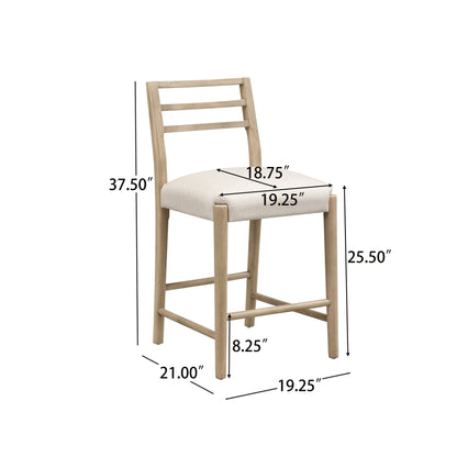 COUNTER STOOL WITH LADDER BACK (SET OF 2) - 1st Choice Furniture Direct