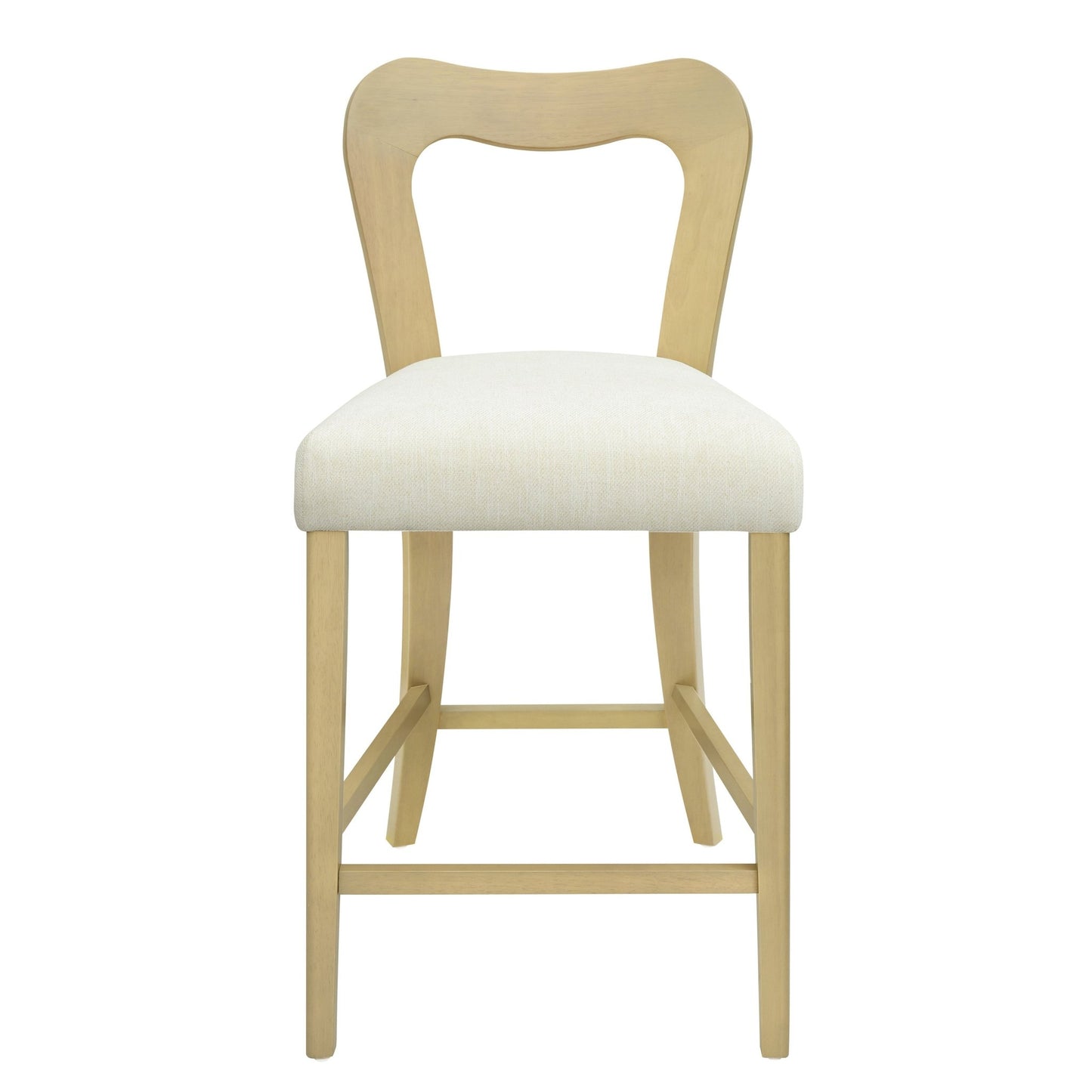 Counter Stool Without Arm(light ash+beige) Set of 2 - 1st Choice Furniture Direct
