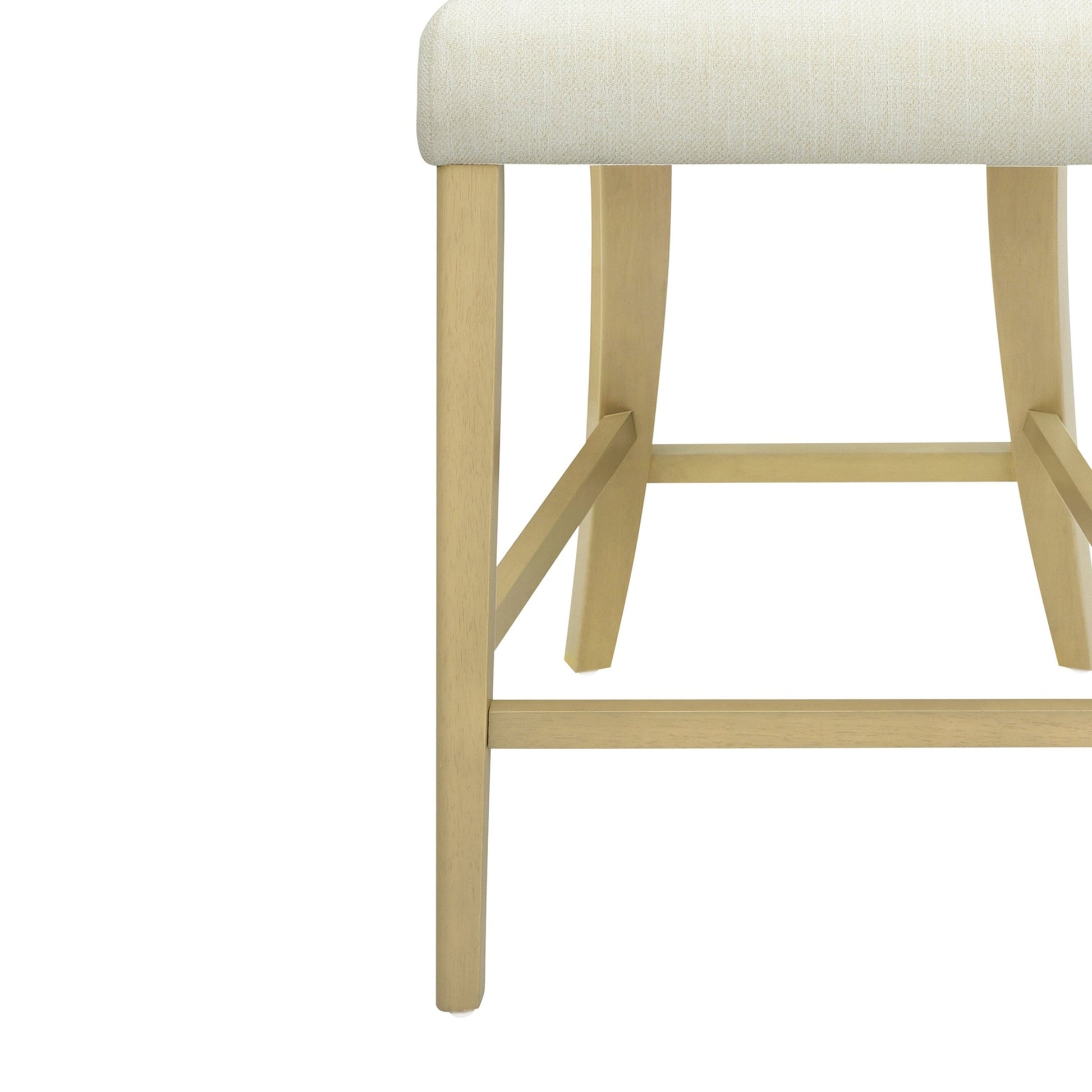 Counter Stool Without Arm(light ash+beige) Set of 2 - 1st Choice Furniture Direct