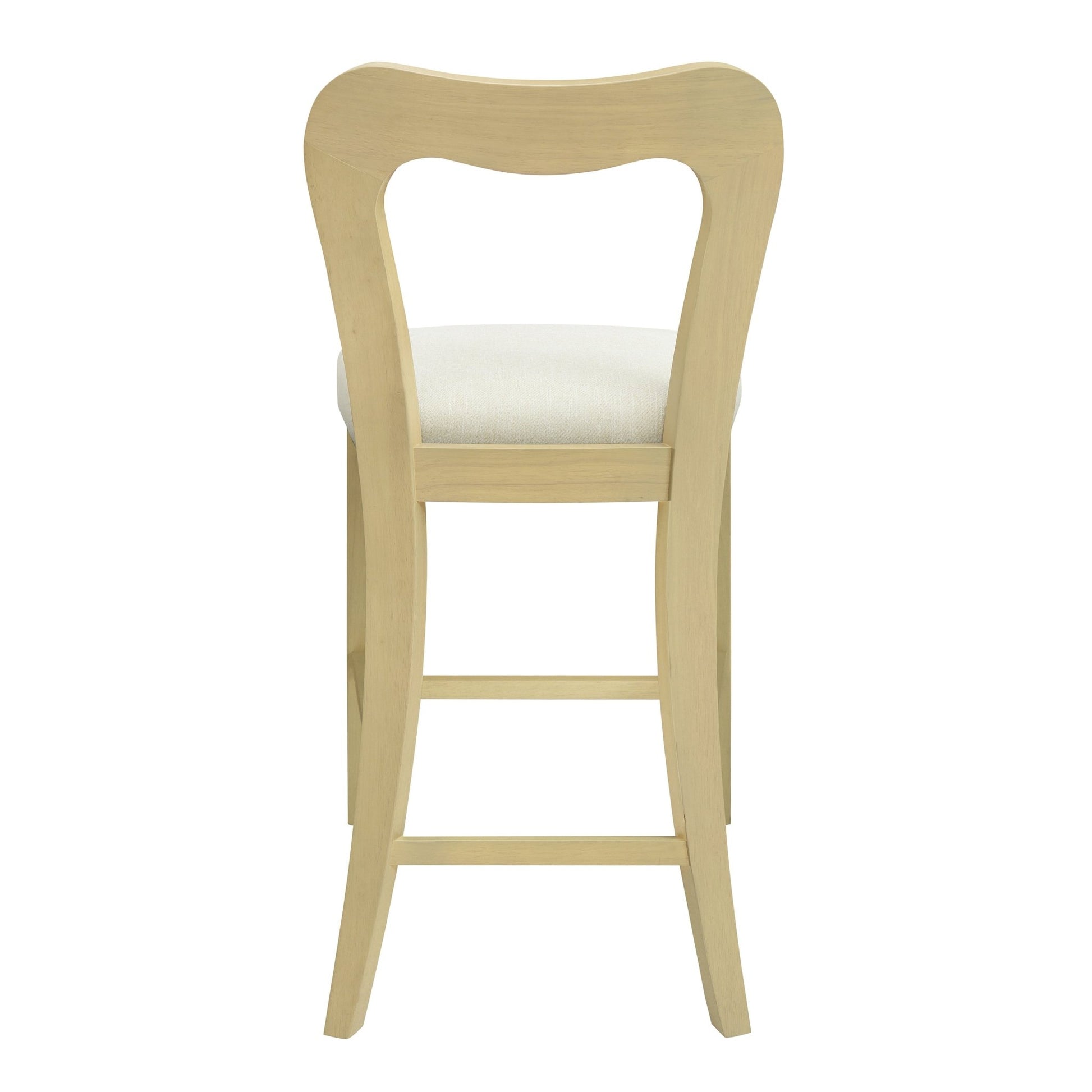 Counter Stool Without Arm(light ash+beige) Set of 2 - 1st Choice Furniture Direct