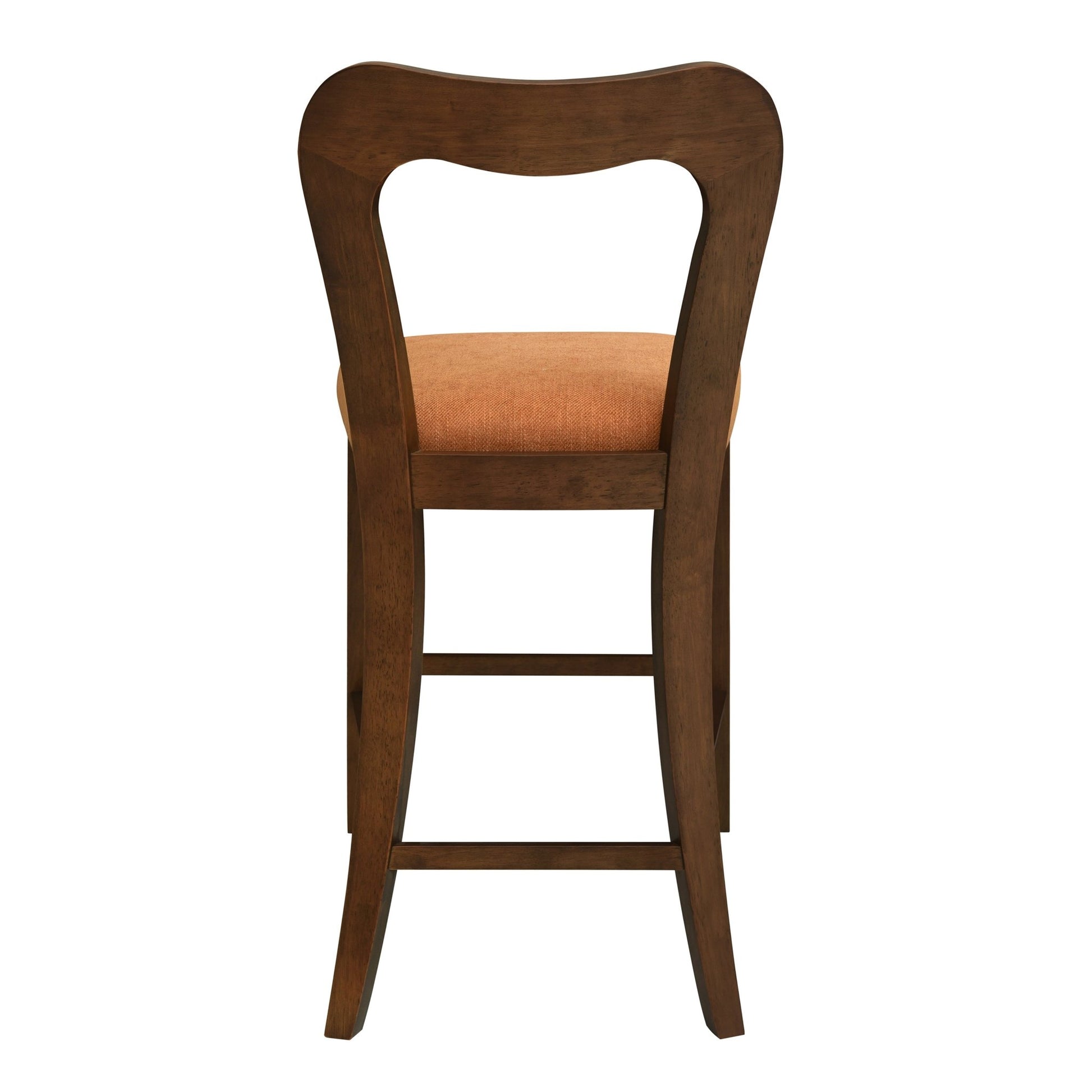 Counter Stool Without Arm(walnut+caramel) Set of 2 - 1st Choice Furniture Direct