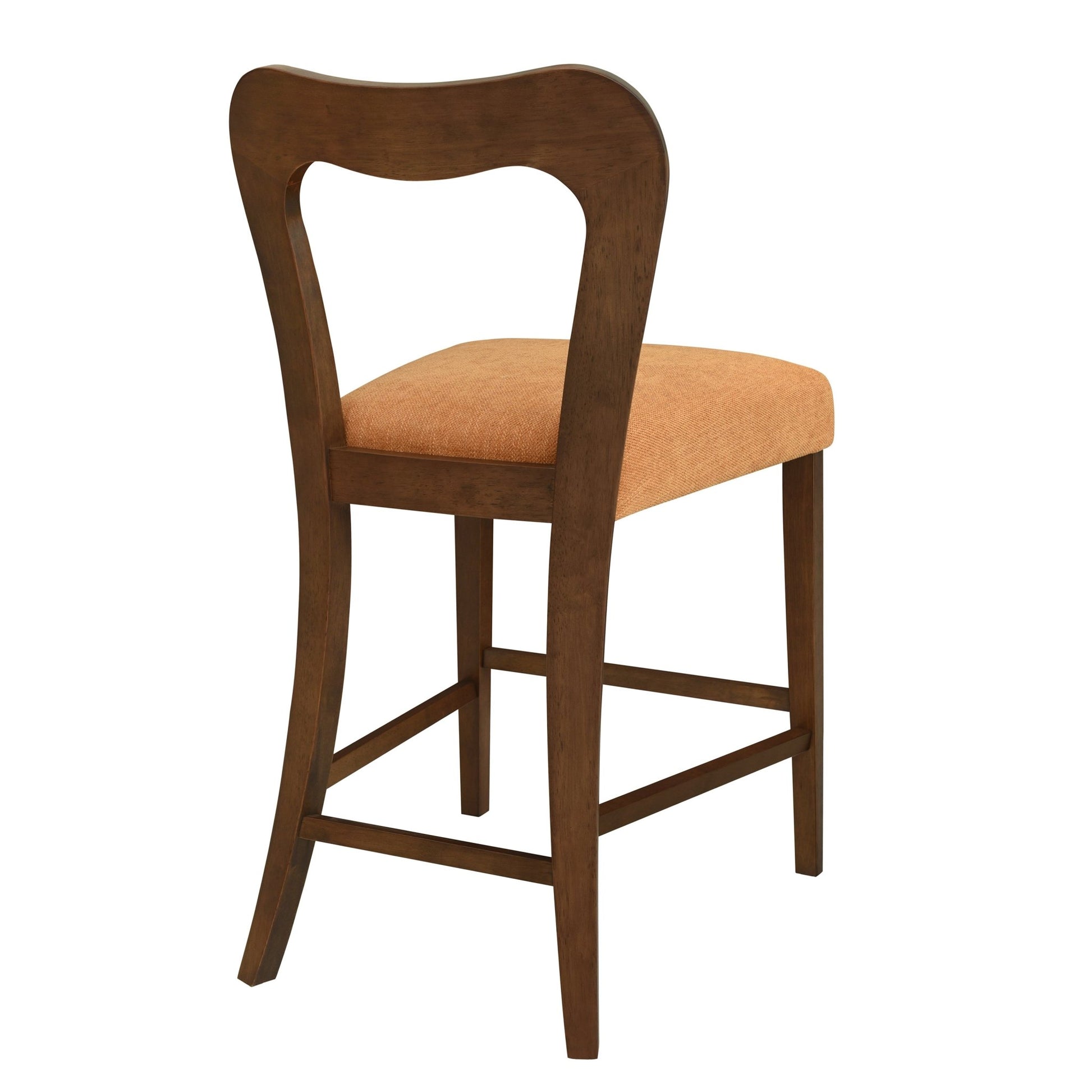 Counter Stool Without Arm(walnut+caramel) Set of 2 - 1st Choice Furniture Direct