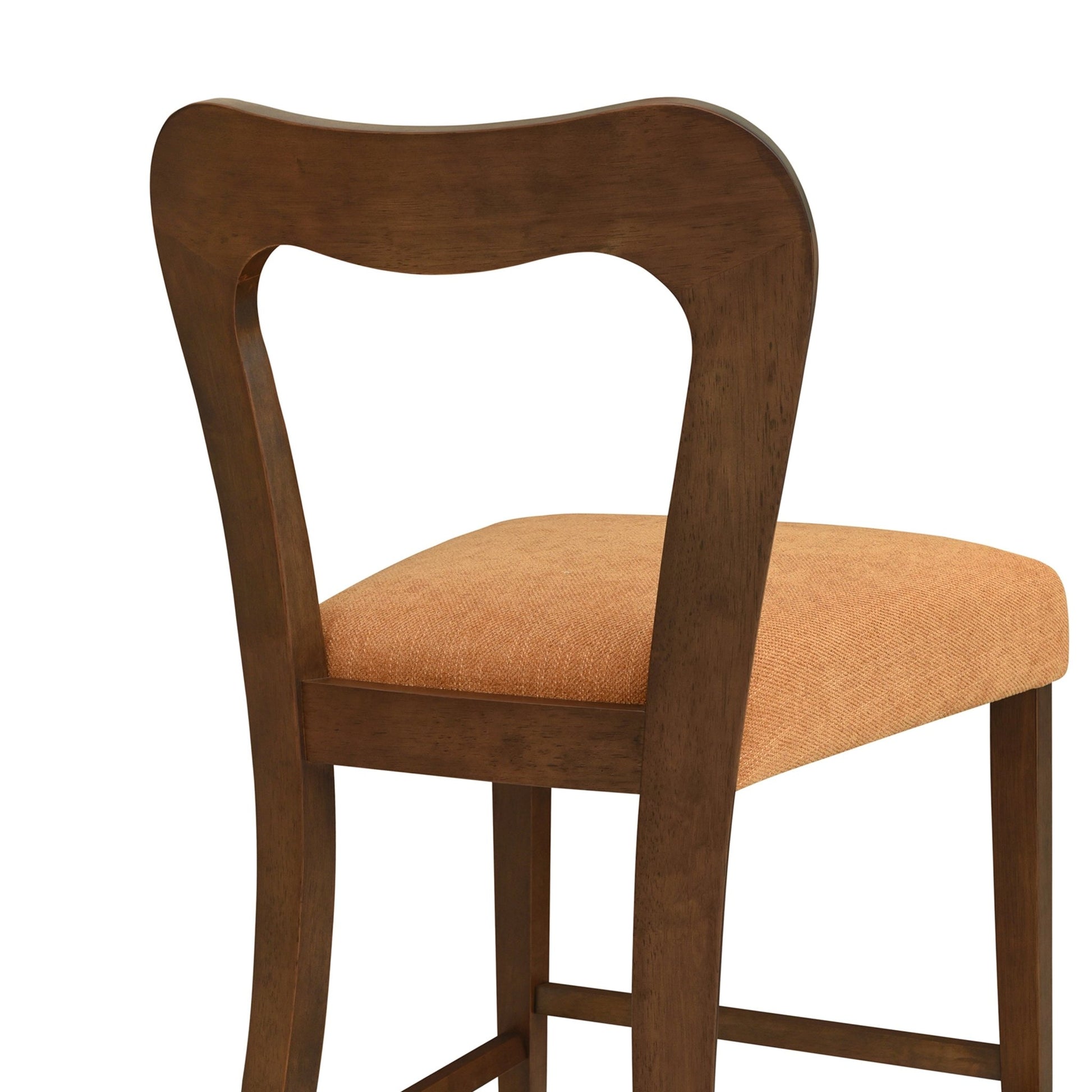 Counter Stool Without Arm(walnut+caramel) Set of 2 - 1st Choice Furniture Direct