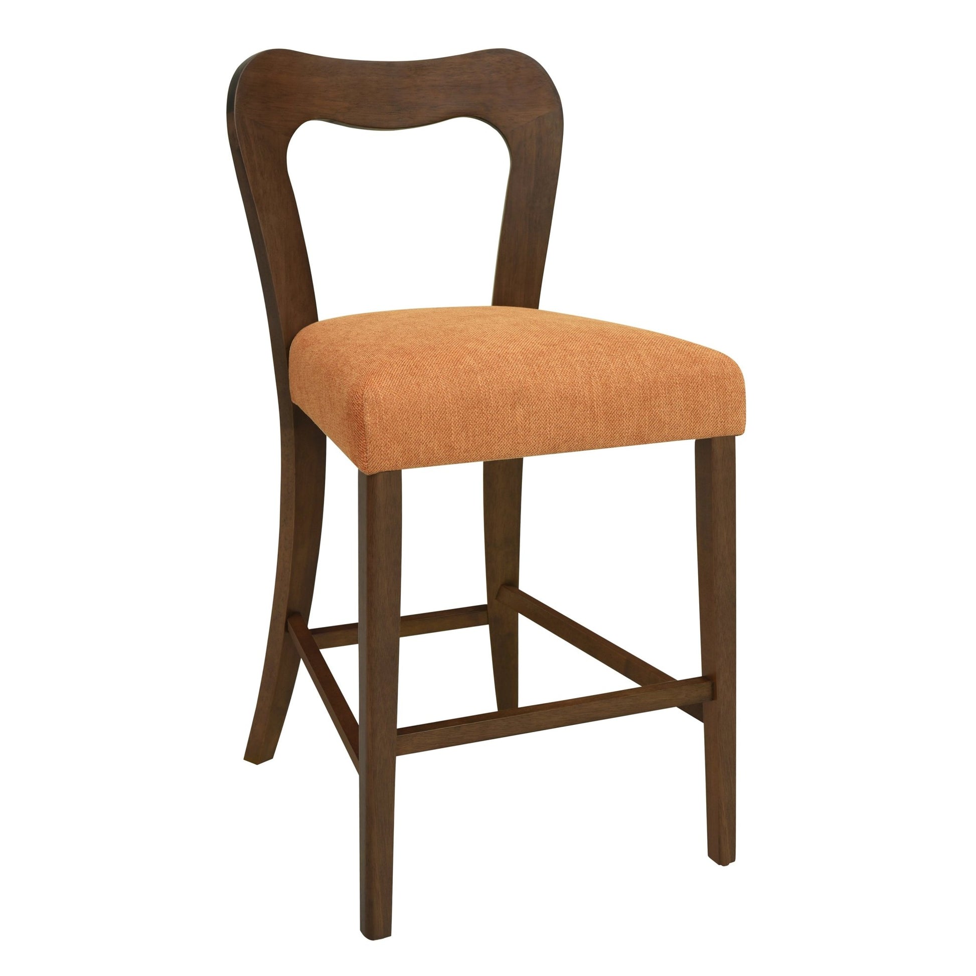 Counter Stool Without Arm(walnut+caramel) Set of 2 - 1st Choice Furniture Direct