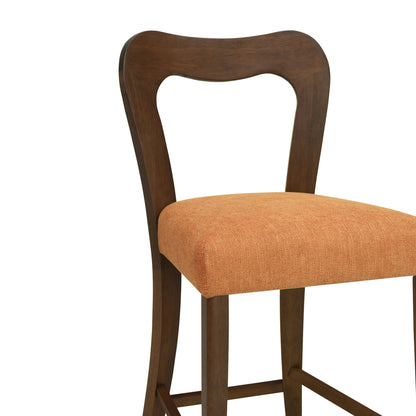Counter Stool Without Arm(walnut+caramel) Set of 2 - 1st Choice Furniture Direct
