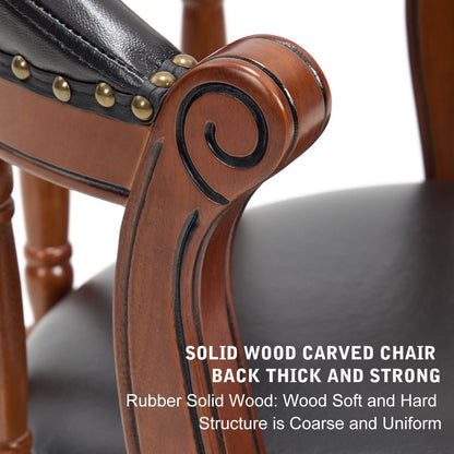 Cow top Leather Wooden Bar Stools, 360 Degree Swivel Bar Chair with Backs,Bar height Couner Height Barstools for Home Kitchen Dining Room and Bar Room(black 1pc) - 1st Choice Furniture Direct