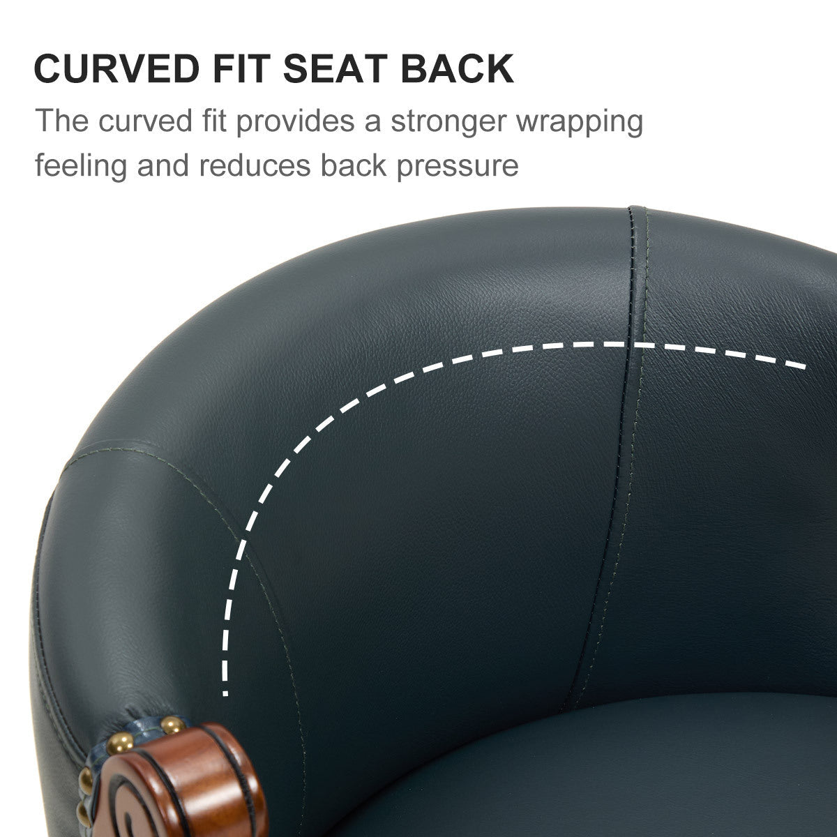 Cow top Leather Wooden Bar Stools, 360 Degree Swivel Bar Chair with Backs,Bar height Couner Height Barstools for Home Kitchen Dining Room and Bar Room(blue 1pc) - 1st Choice Furniture Direct