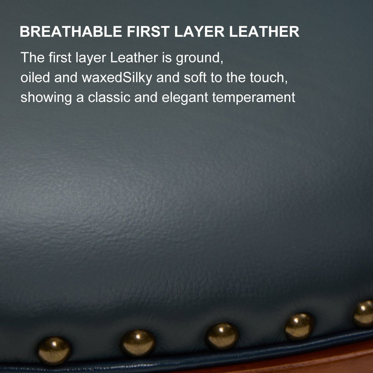 Cow top Leather Wooden Bar Stools, 360 Degree Swivel Bar Chair with Backs,Bar height Couner Height Barstools for Home Kitchen Dining Room and Bar Room(blue 1pc) - 1st Choice Furniture Direct