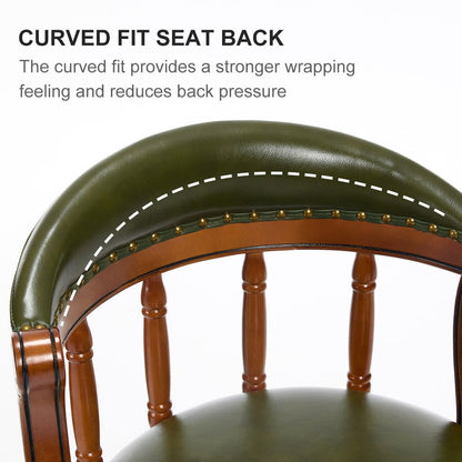 Cow top Leather Wooden Bar Stools, 360 Degree Swivel Bar Chair with Backs,Bar height Couner Height Barstools for Home Kitchen Dining Room and Bar Room(green 1pc) - 1st Choice Furniture Direct