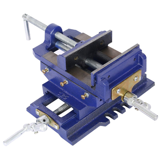 Cross slide vise, Drill Press Vise 5inch,drill press metal milling 2 way X - Y ,benchtop wood working clamp machine - 1st Choice Furniture Direct