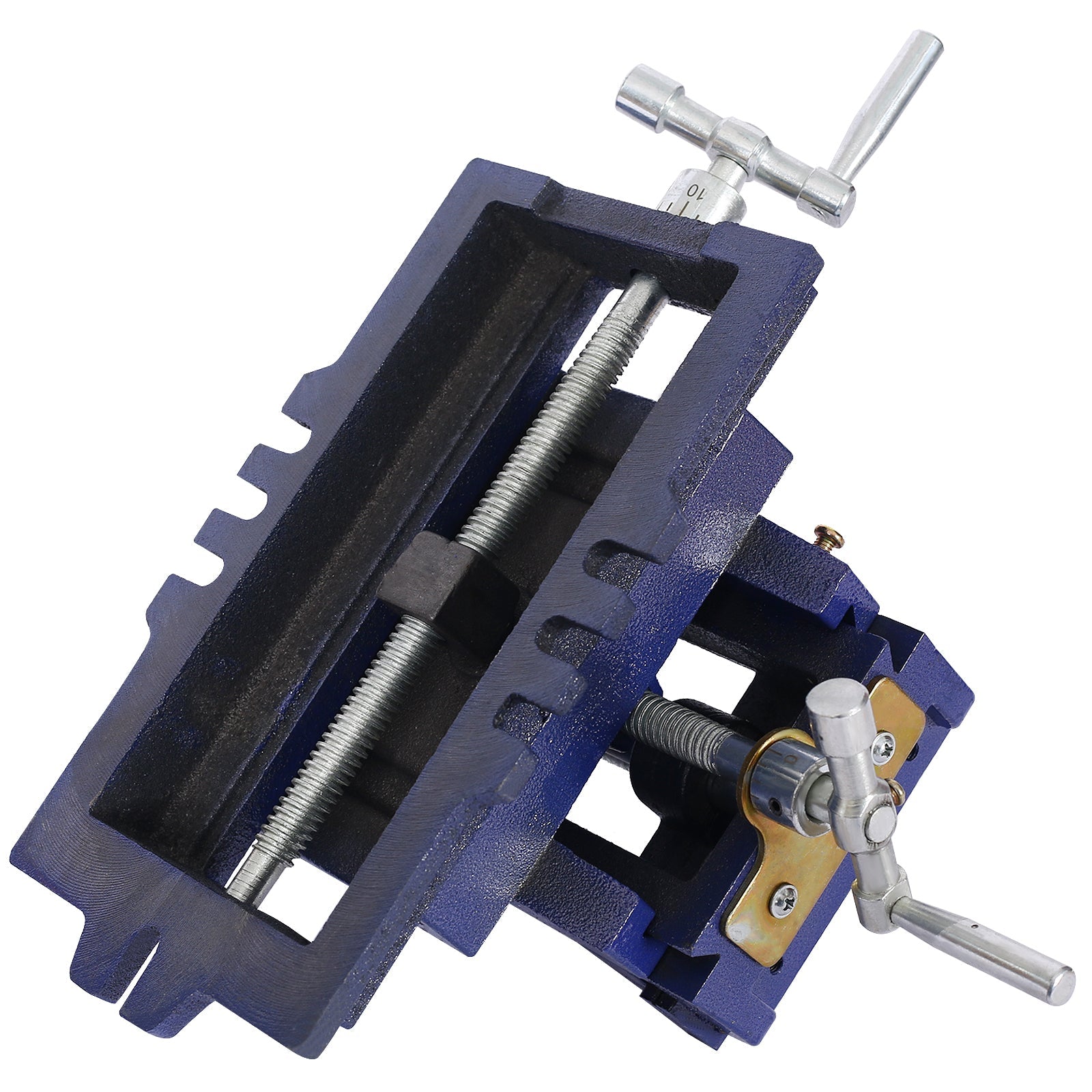 Cross slide vise, Drill Press Vise 5inch,drill press metal milling 2 way X - Y ,benchtop wood working clamp machine - 1st Choice Furniture Direct