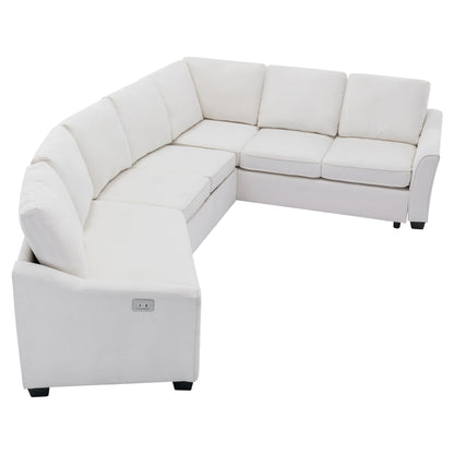 1st Choice Sectional Sleeper Sofa with Pull-Out Bed Modern L-Shape