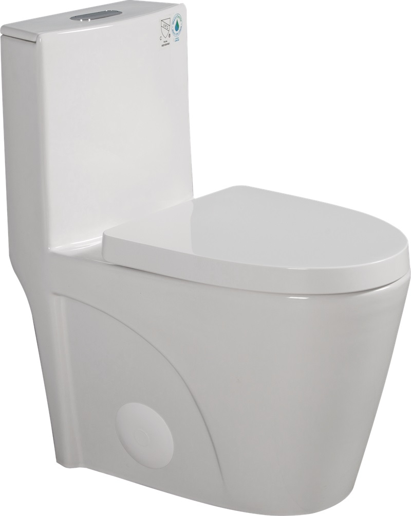 1st Choice 1.1/1.6 GPF Dual Flush 1-Piece Elongated Toilet in White