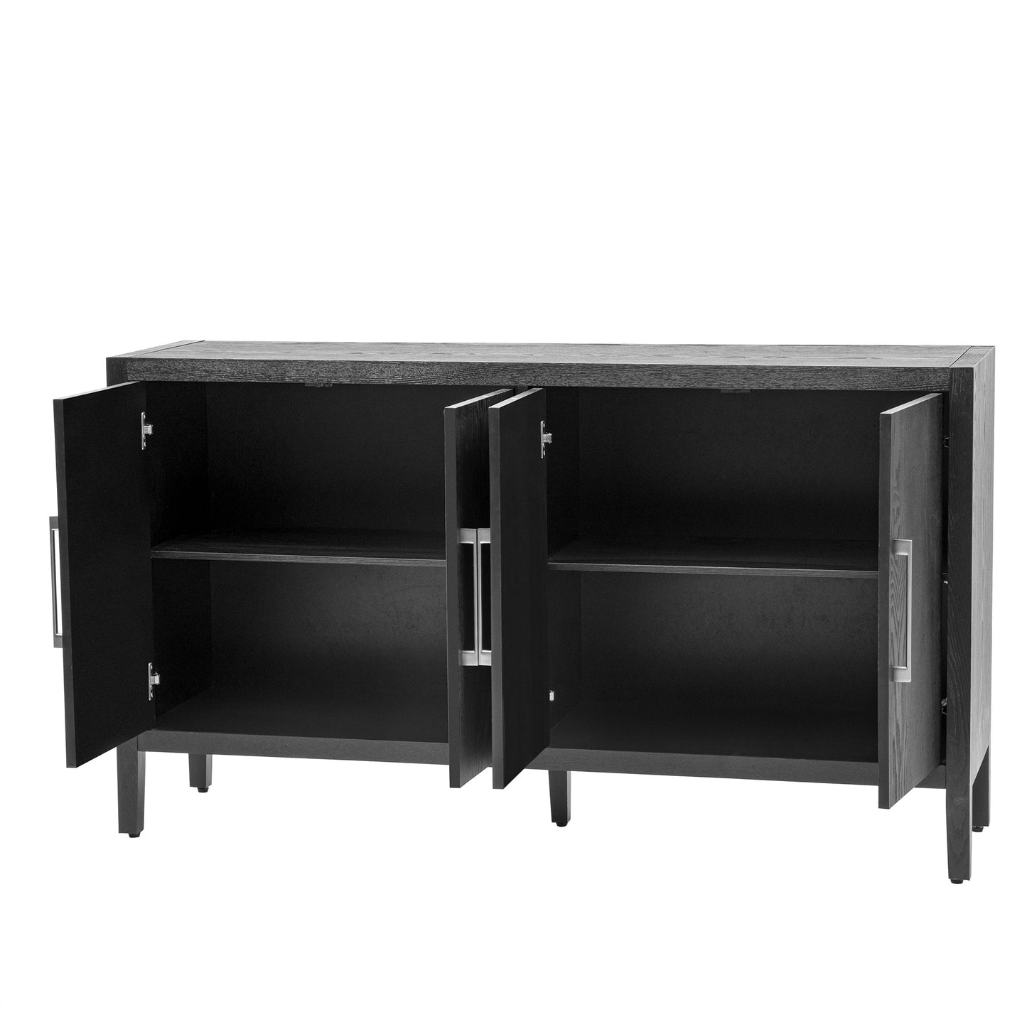 1st Choice Storage Cabinet Sideboard Wooden Cabinet with 4 Metal handles