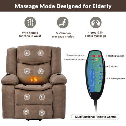 1st Choice Power Lift Recliner Chair for Elderly with Adjustable Massage Function