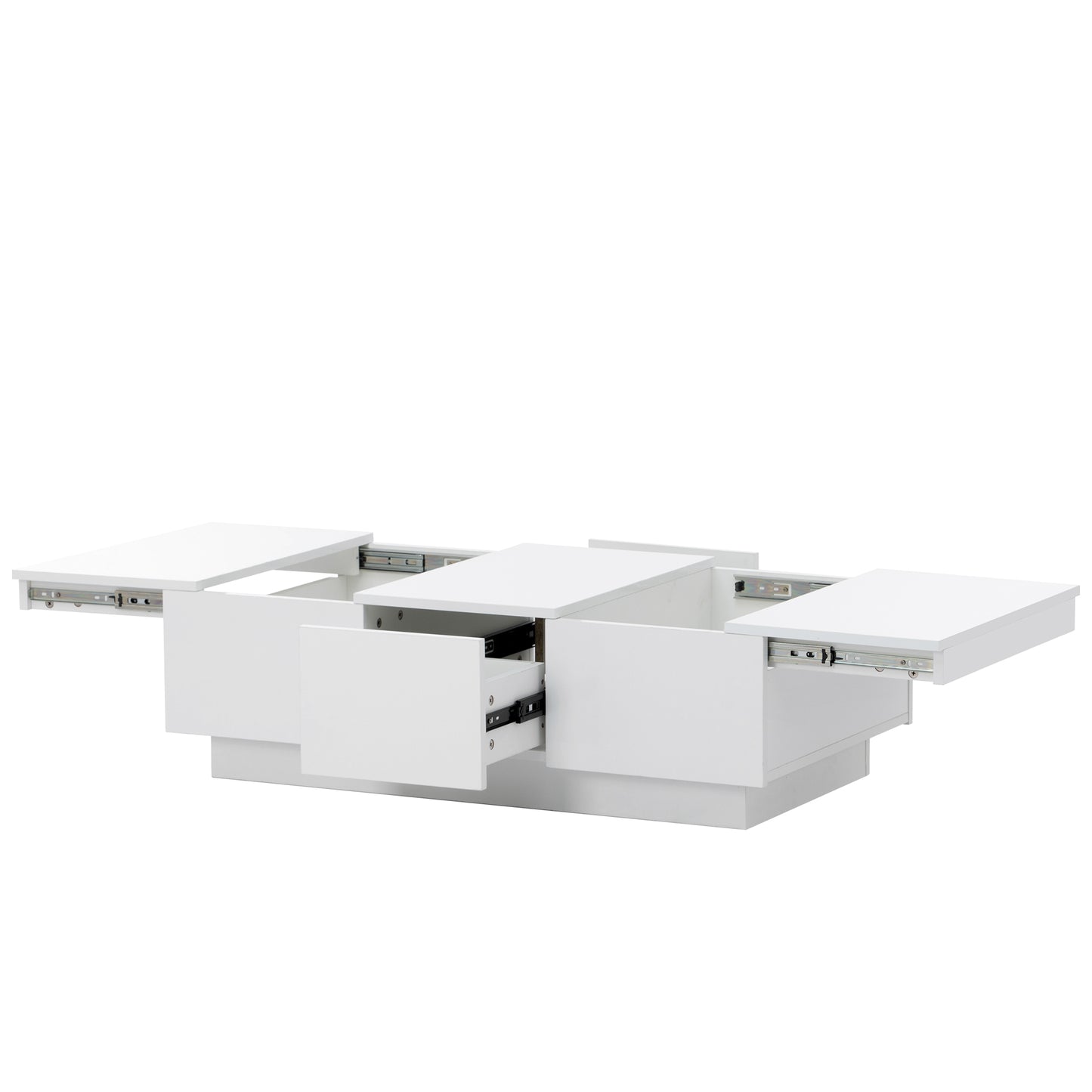 1st Choice Multifunctional White Coffee Table with 2 large Hidden Storage