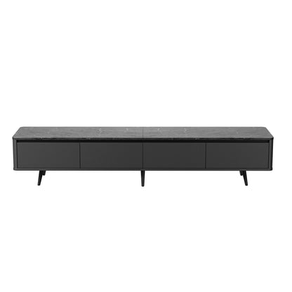 1st Choice Elegant Marble Textured TV Stand - Sleek & Durable