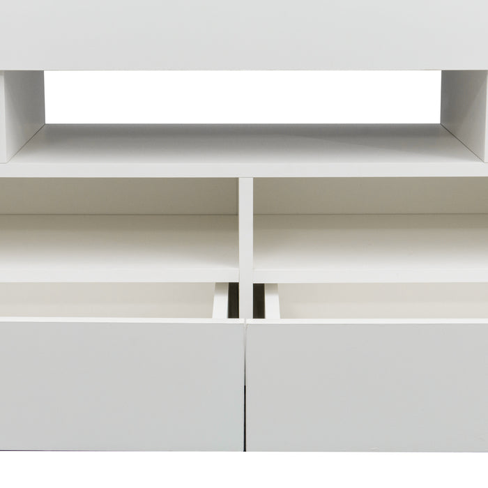 1st Choice Modern Living Room Furniture TV Stand Cabinet in White